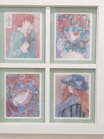 Limited Ed. Impressionist Portrait Lithograph by B