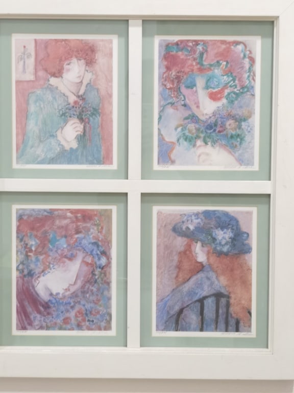 Limited Ed. Impressionist Portrait Lithograph by B (1 of 13)