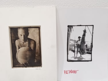 (2) Black and White Photos by Kimball Hall