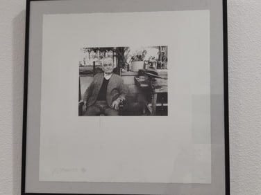 Vintage Black and White Photo, Signed Feromero