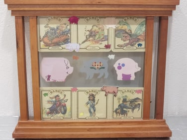 Vintage Glass Pig Art