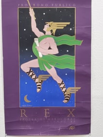 "Rex Proclaims Mardi Gras" Poster by Hugh Ricks