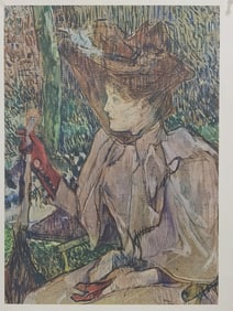 "Woman with Gloves" Print by Henri de Toulouse-Lau