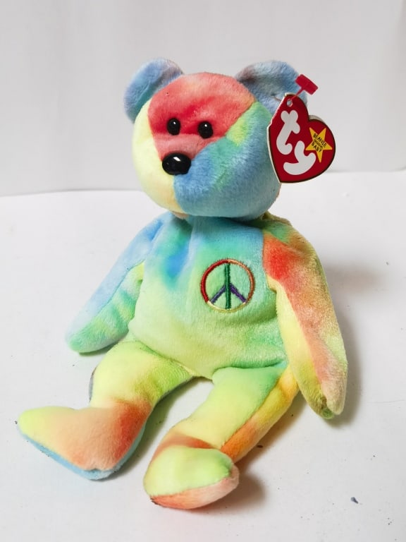 1996 Ty Peace Bear Beanie (1 of 2)
