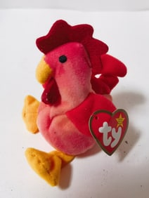 1999 Ty Strut the Rooster Beanie