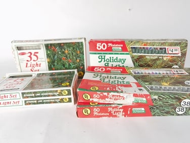 Group of Christmas String Lights