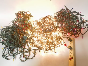 Group of Christmas String Lights