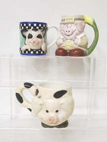 Group of Porcelain Pig Wares