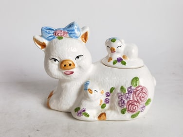Vintage Pig Chef Porcelain Cookie Jar