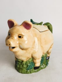Vintage Ceramic Pig Teapot
