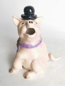 Vintage Pig Porcelain Teapot