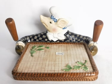 Vintage Department 56 Jam Bon Pig Hot Plate