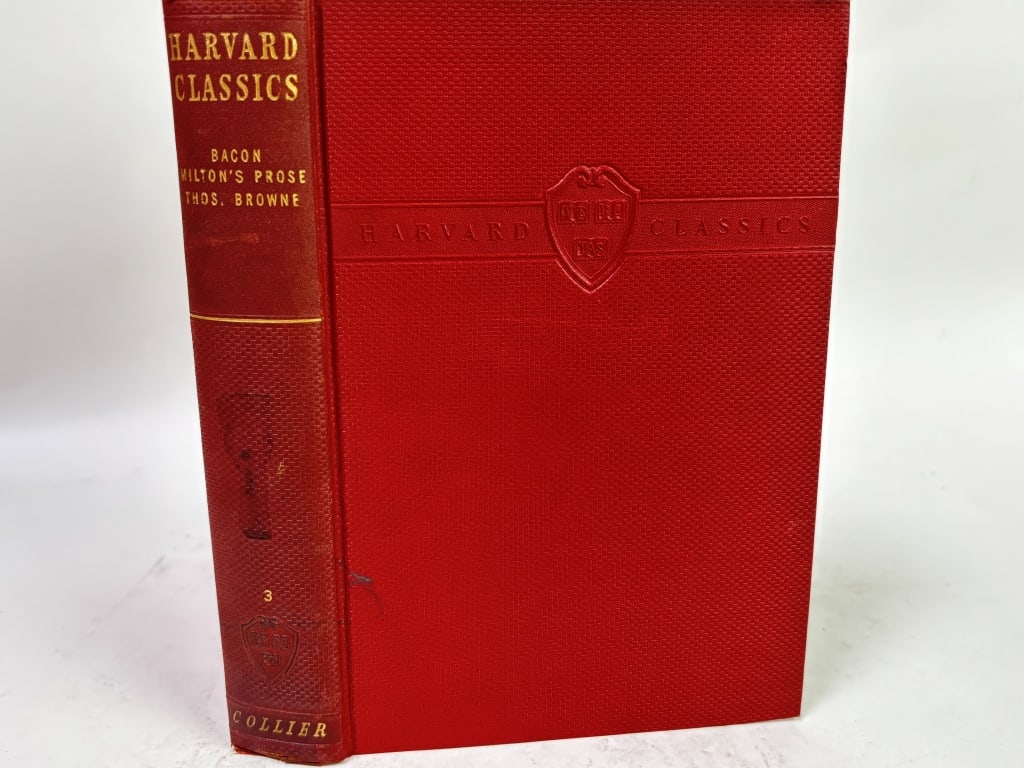 1937 Harvard Classics: Bacon, Milton's Prose, Thos: 1937 Harvard Classics: Bacon, Milton's Prose, Thos. Browne, Vol. III, 8.75in by 5.75in