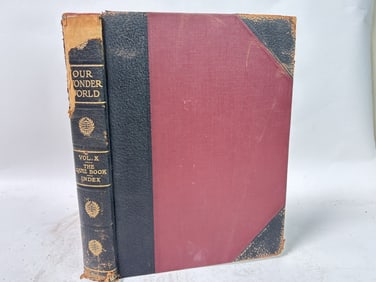 1918 Our Wonder World, Vol. X, The Quiz Book Index