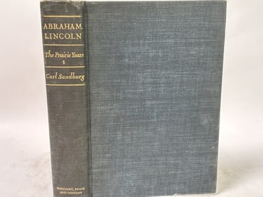 1926 Abraham Lincoln The Prairie Years, Vol. I