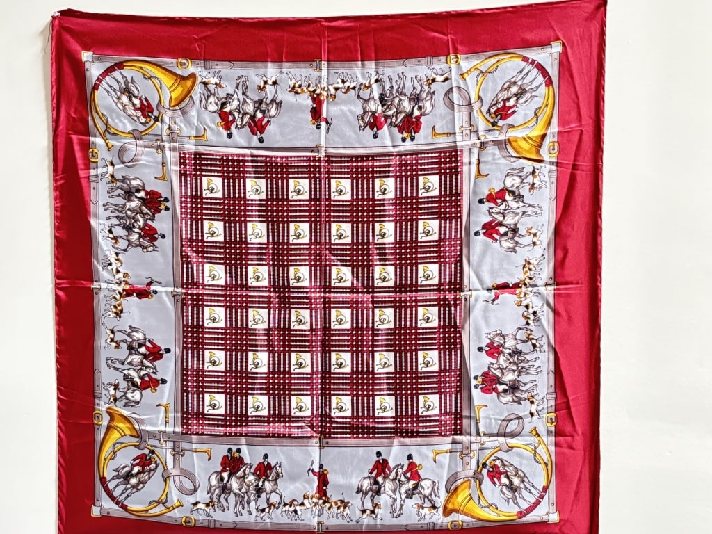 Women's Silk Scarf: Women's Silk Scarf, 34in