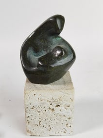 Vintage Signed N.N. Bronze Mother and Child Sculpt