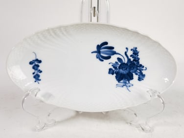Vintage Royal Copenhagen Blue Flower Oval Dish