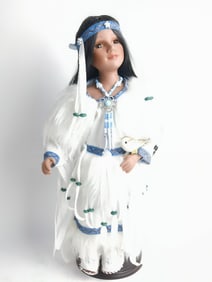 Heritage Signature Native American Cholena Porcelain Doll