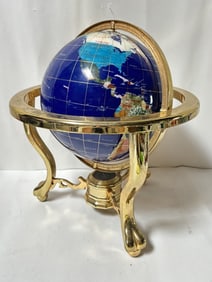 Vintage Table Top Gemstone Globe