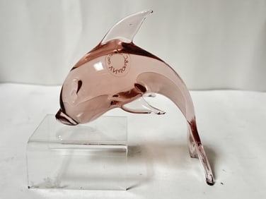 V. Nason & C. Murano Italy Amethyst Glass