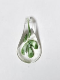 Murano Italy Green Art GlassPendant