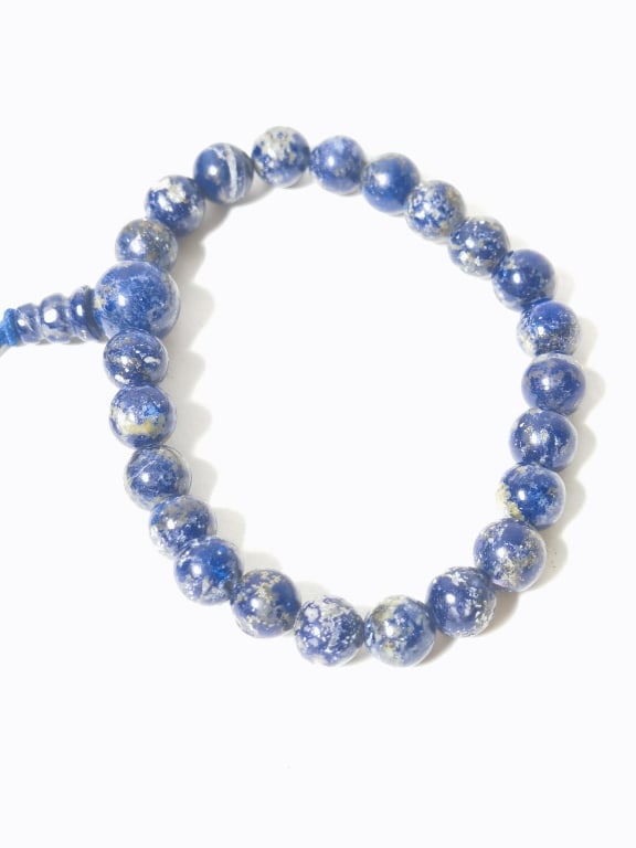 Natural Lapis Lazuli Bead Bracelet (1 of 2)