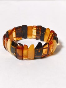 Natural Amber Bead Bracelet