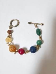 Precious Stone Bead Bracelet