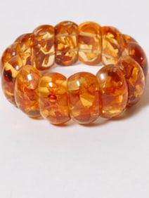 Amber Color Bead Bracelet