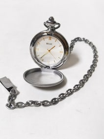 Relic Silver tone Pocket Watch