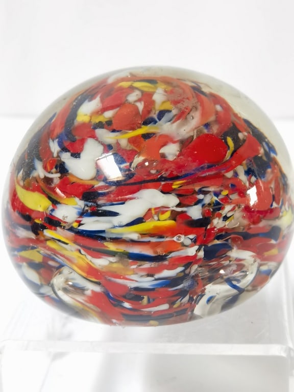 Vintage Murano Italy Art Glass Paperweight: Vintage Murano Italy Art Glass Paperweight, 3in