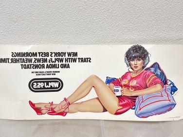 WPLJ Radio NY 1979 Linda Ronstadt Subway Poster