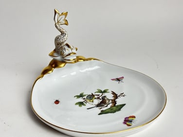 Vintage Herend Hungary Rothschild Capricorn Dish
