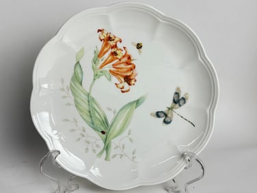 Vintage Lenox Porcelain Butterfly Meadow Plate
