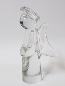 Vintage Clear Glass Angel