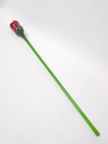 Large Vintage Art Glass Rose