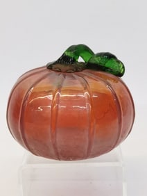 Vintage Murano Italy Art Glass Pumpkin