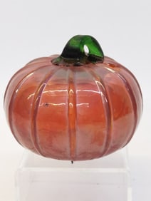 Vintage Murano Italy Art Glass Pumpkin
