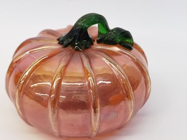 Vintage Murano Italy Art Glass Pumpkin
