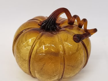 Vintage Art Glass Pumpkin