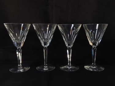 (4) Vintage Waterford Crystal "Sheila" Wine Glasse