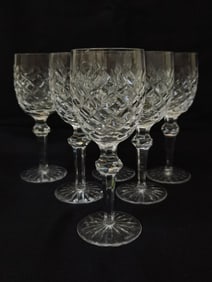 (6) Vintage Waterford Crystal "Powerscourt" Wine G