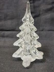 Vintage Clear Art Glass Christmas Tree