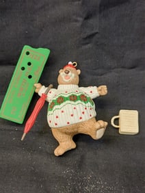 Vintage North Pole Bear Ornament