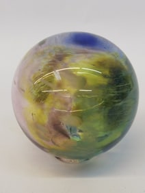 Vintage Art Glass Ball Decor