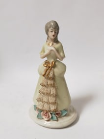 Vintage Dresden Germany Porcelain Lady