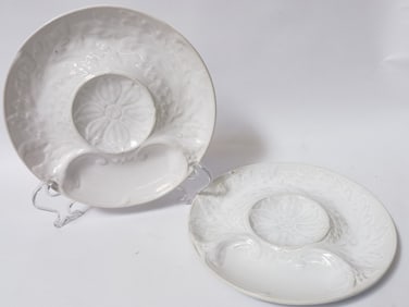 (2) William Sonoma Portugal Porcelain Dip Dishes