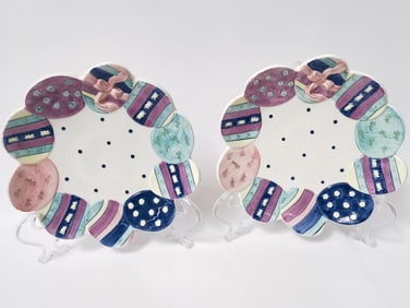 (2) 1997 Mervyn's Porcelain Easter Parade Plates