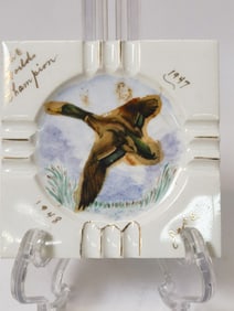 Vintage Porcelain Duck Ashtray